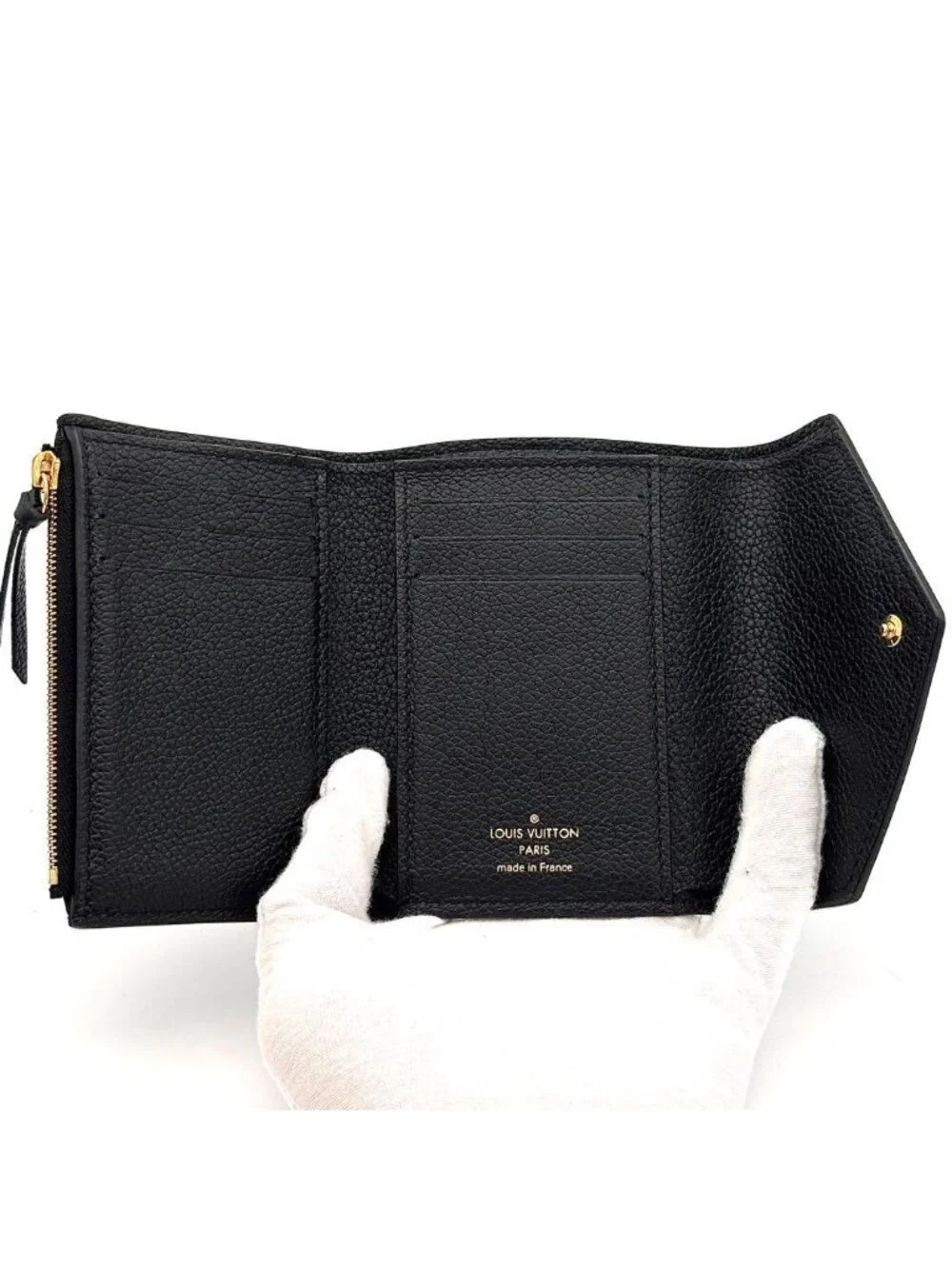 Louis Vuitton Wallet Monogram Empreinte Victorine Black